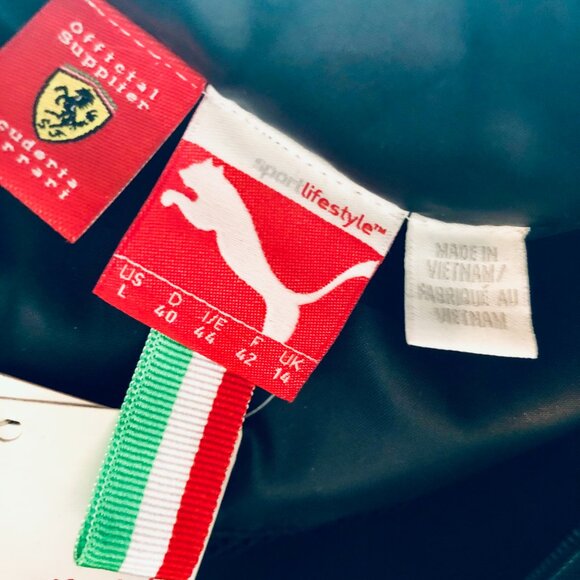 [WOMEN L] PUMA Ferrari Track Jacket & Cap Set Black F1 Racing Motorsport - Picture 4 of 10